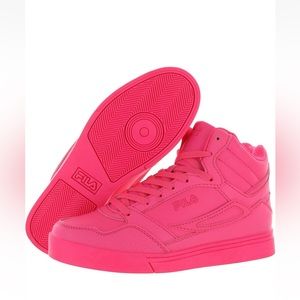 Womens Fila Electrove 2 Shoes Bright Pink Upper Mid Sneaker